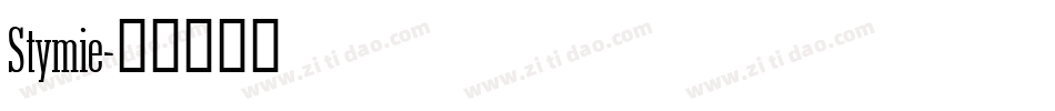 Stymie字体转换