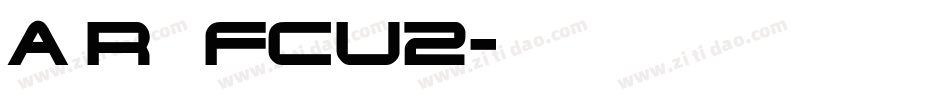 AirbusFCU2字体转换