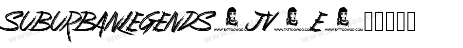 SuburbanLegends-JV7E字体转换