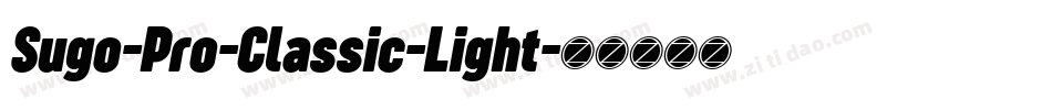 Sugo-Pro-Classic-Light字体转换