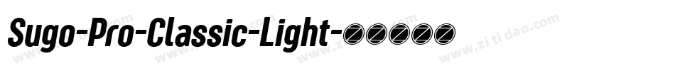 Sugo-Pro-Classic-Light字体转换