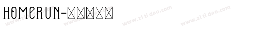 Homerun字体转换