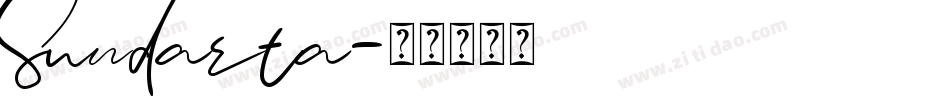 Sundarta字体转换