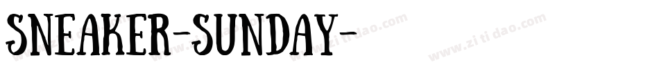 Sneaker-Sunday字体转换