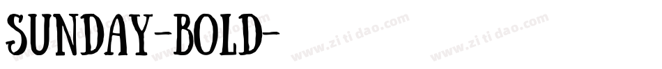 Sunday-Bold字体转换