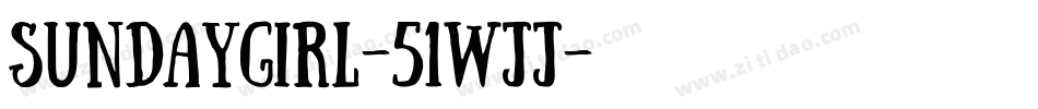 SundayGirl-51Wjj字体转换