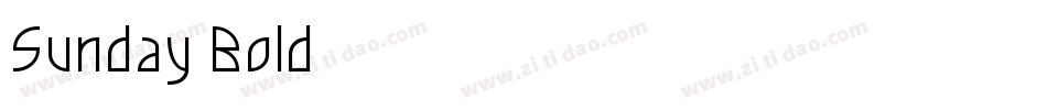 Sunday-Bold字体转换