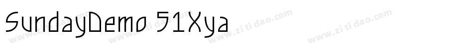 SundayDemo-51Xya字体转换