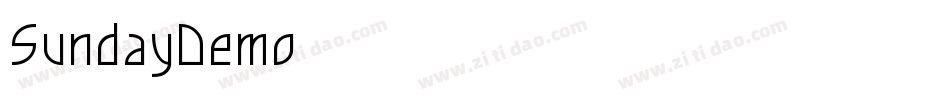 SundayDemo字体转换