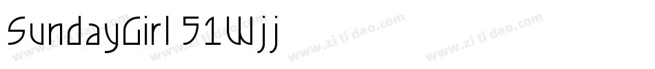 SundayGirl-51Wjj字体转换