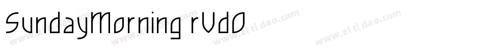 SundayMorning-rVdO字体转换