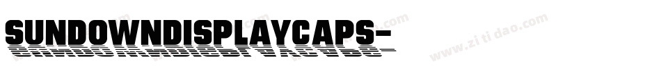 SundownDisplayCaps字体转换