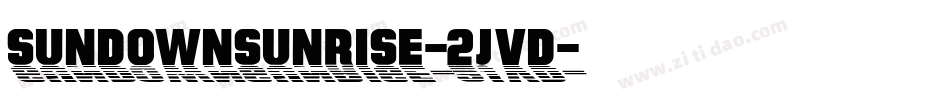 SundownSunrise-2jvd字体转换