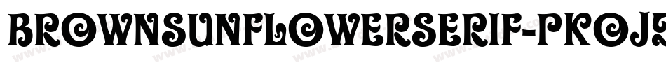 BrownSunflowerSerif-PKOJd字体转换