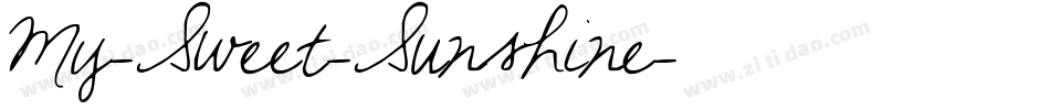 My-Sweet-Sunshine字体转换