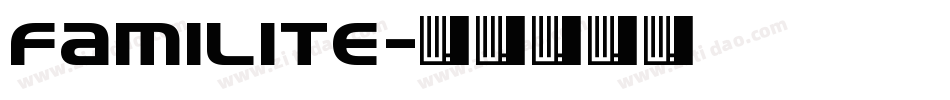 Familite字体转换