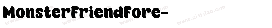 MonsterFriendFore字体转换