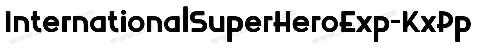 InternationalSuperHeroExp-KxPp字体转换