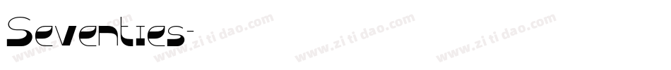 Seventies字体转换