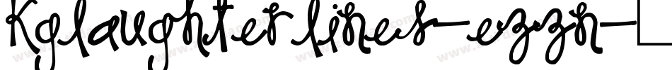 KgLaughterLines-EzZn字体转换 KgLaughterLines-EzZn字体转换