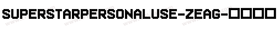 SuperstarPersonalUse-zEaG字体转换