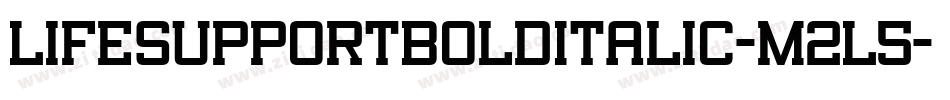 LifeSupportBoldItalic-m2L5字体转换