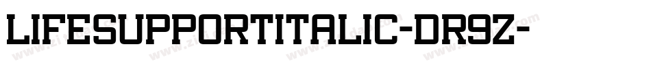 LifeSupportItalic-dr9Z字体转换