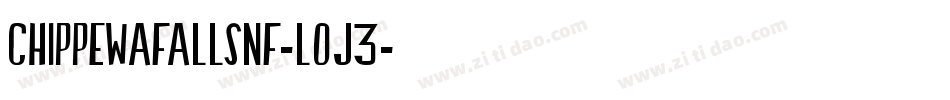 ChippewaFallsNf-LOJ3字体转换