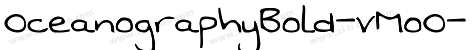 OceanographyBold-vMoO字体转换