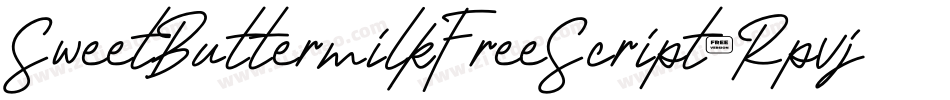 SweetButtermilkFreeScript-Rpvj6字体转换