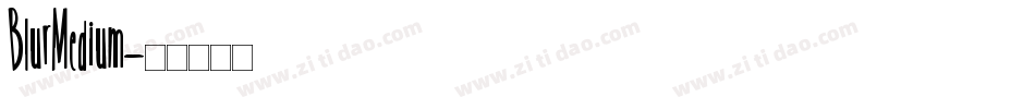 BlurMedium字体转换
