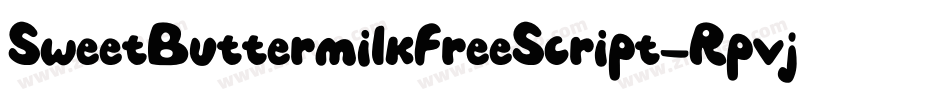 SweetButtermilkFreeScript-Rpvj6字体转换