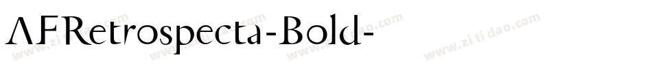 AFRetrospecta-Bold字体转换