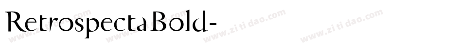 RetrospectaBold字体转换