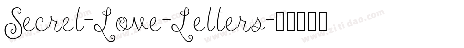 Secret-Love-Letters字体转换