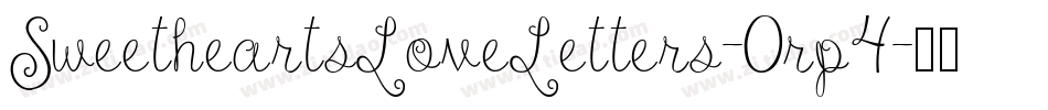 SweetheartsLoveLetters-0rp4字体转换