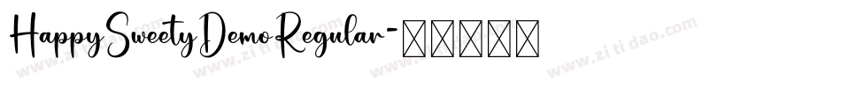 HappySweetyDemoRegular字体转换
