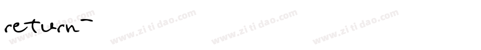return字体转换