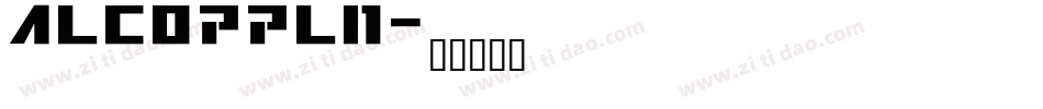 ALCOPPLN字体转换