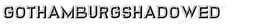GothamburgShadowed字体转换