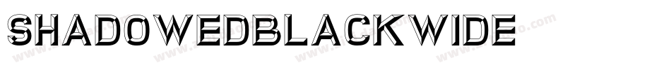 ShadowedBlackwide字体转换
