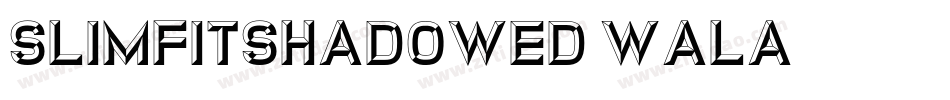 SlimfitShadowed-WaLA字体转换