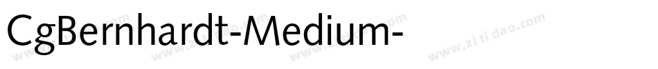 CgBernhardt-Medium字体转换