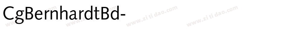 CgBernhardtBd字体转换