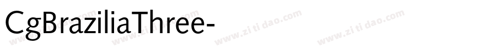 CgBraziliaThree字体转换