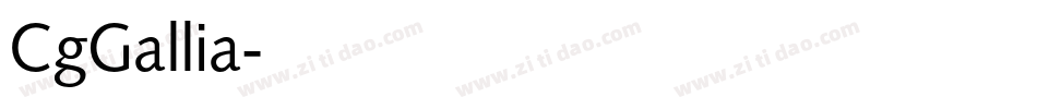CgGallia字体转换