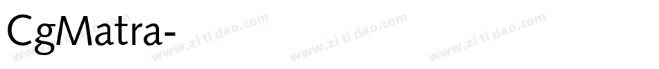 CgMatra字体转换