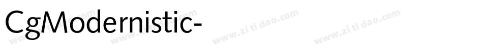 CgModernistic字体转换
