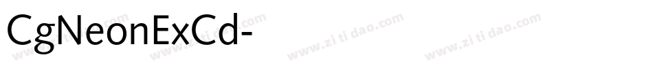 CgNeonExCd字体转换