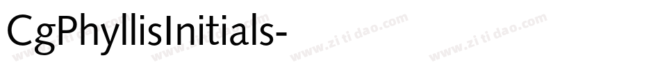 CgPhyllisInitials字体转换